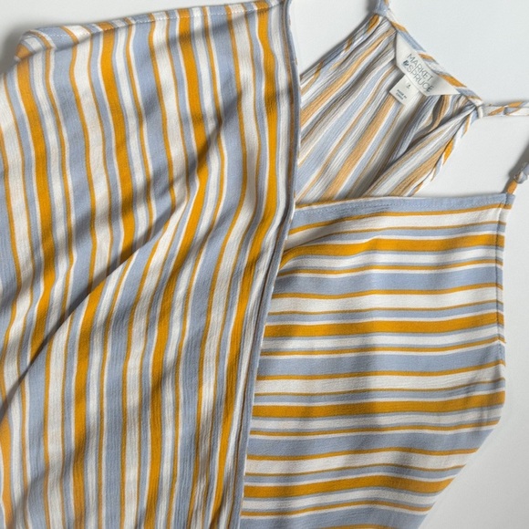 Market & spruce striped spaghetti strap wrap/ bubble/ high low top - Picture 6 of 9